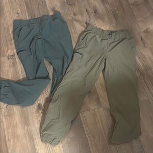 Outdoor Pants Set - Green and Tan